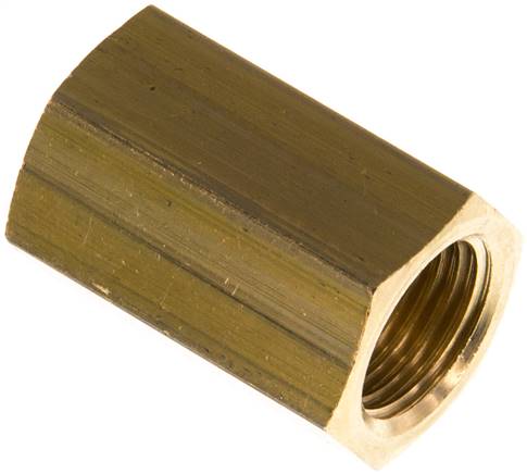Muffe G 1/4"-G 1/4", Messing