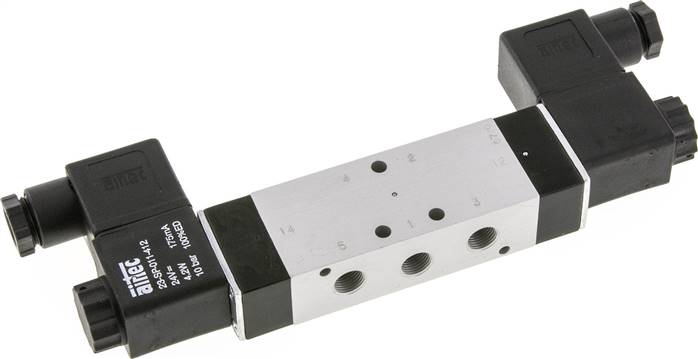 5/2-Wege Magnetimpulsventil, G 1/8", 24 V=, NW 6