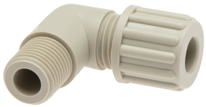Winkel-Verschraubung G 1/4"-6x4mm, PFA