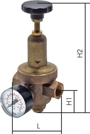Standard-Druckminder G 3/4" 1,5 - 8 bar