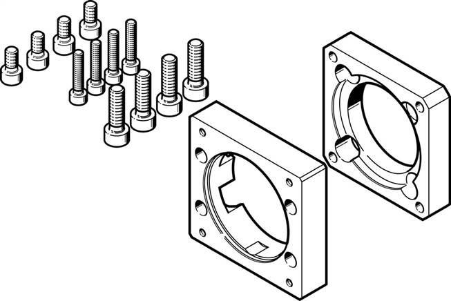 FESTO EAMF-A-48C-60G/H (1460111) Motorflansch