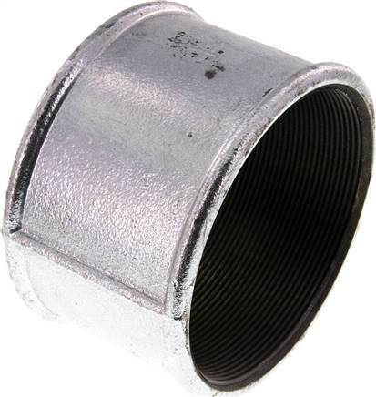 Rundmuffe Rp 4"-Rp 4", Temperguss verzinkt