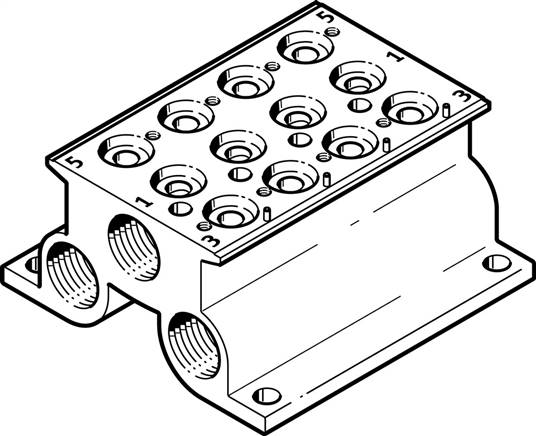 FESTO CPE14-PRS-3/8-4 (543832) Anschlussblock