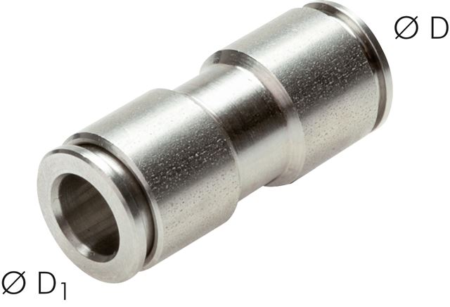 Gerader Steckanschluss 16mm, IQS-Edelstahl