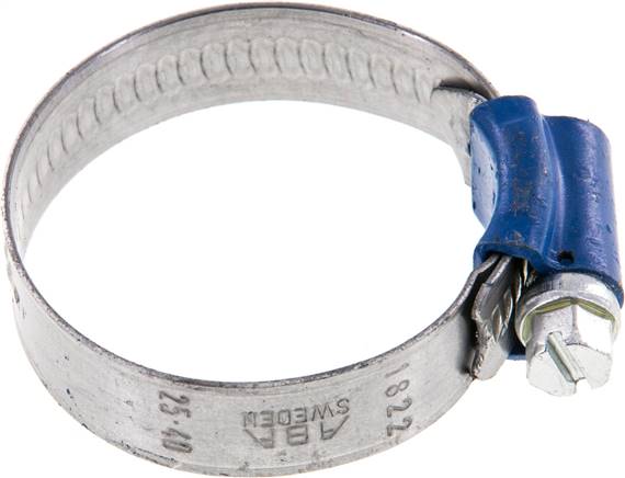 12mm Schlauchschelle 25 - 40mm, Stahl verzinkt (W1) (ABA)