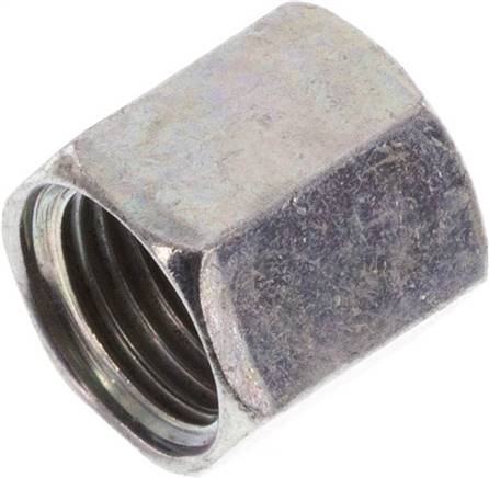 Überwurfmutter f. Schneidringverschr. 6 LL (M10x1), Stahl verzinkt