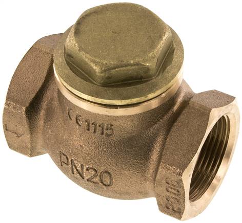 Rückschlagventil (schwer), G 1-1/4", PN 20, Rotguss