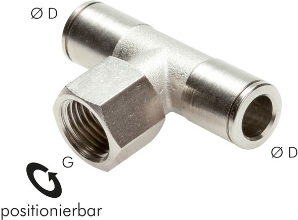 T-Steckanschluss, Innengew. G 1/4"-8mm, IQS-MSV (Standard)