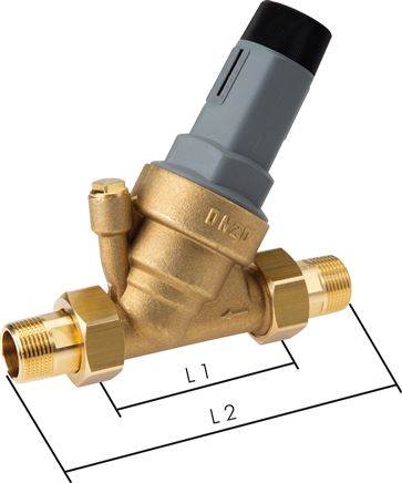 Druckminderer für Trinkwasser R 1-1/2", 1,5 - 6 bar, DVGW, vordruckunabhängig