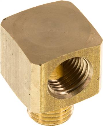 90°-Winkel G 1/4"(IG)-G 1/4"(AG), Messing