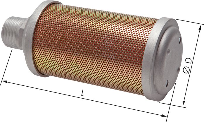 Hochleistungs-Schalldämpfer G 2" (PN 10 bar)