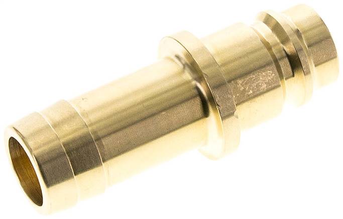Kupplungsstecker (NW19) 19 (3/4")mm Schlauch, Messing, beidseitig absperrend