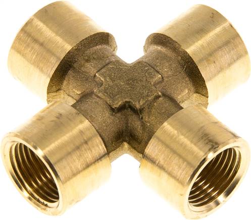Kreuzstück G 3/8" (IG), Messing