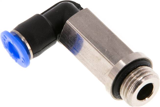 Winkel-Steckanschluss, lang G 1/8"-4mm, IQS-Mini
