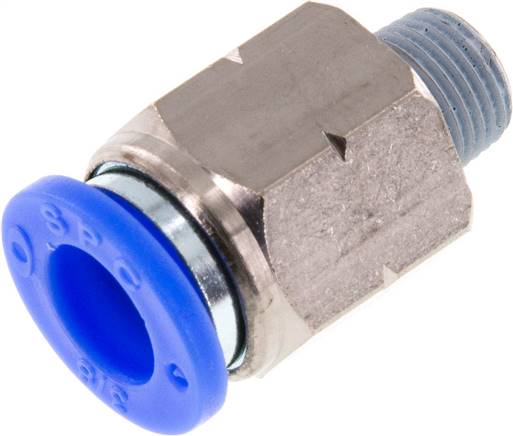 Gerader Steckanschluss NPT 1/8"-3/8" (9,52 mm), IQS-Inch