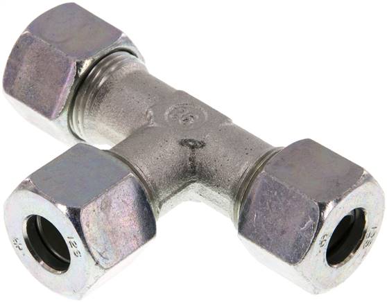 T-Schneidringverschraubung 12 S (M20x1,5), Stahl verzinkt