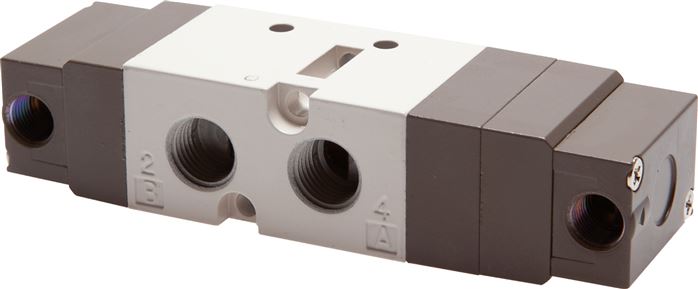 5/2-Wege Pneumatikventil, G 1/4" (Pilot u. Abluft G 1/8"), Impulsventil