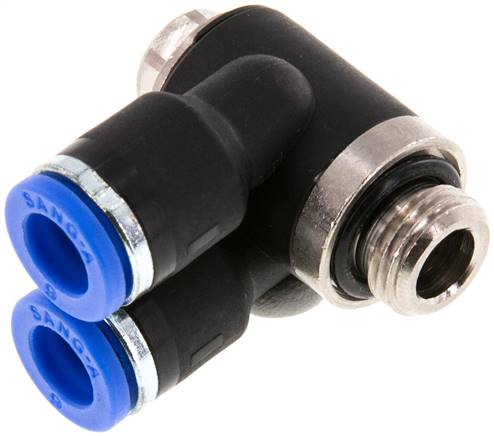 Y-Winkel-Steckanschluss G 1/8"x6mm, IQS-Standard