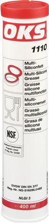 OKS 1110 - Multi-Silikonfett (NSF H1), 400 ml Kartusche