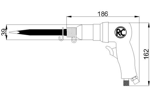 Rodcraft Meissel-Hammerset für Metall 5120