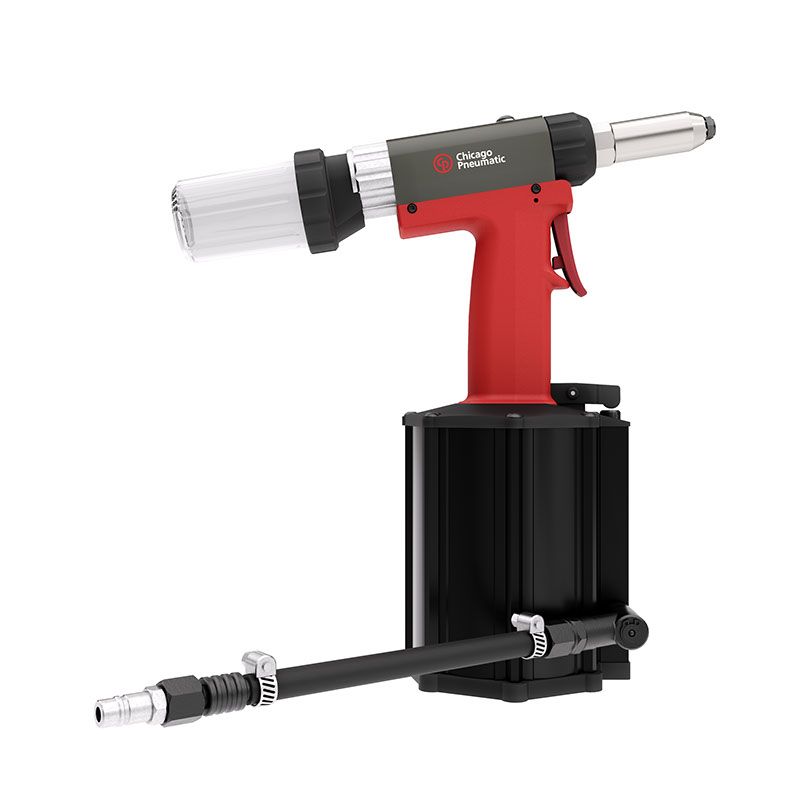 Chicago Pneumatic Druckluft Nietpistole, Stahl-Blindniete bis zu 6,4 mm und BULB-Niete bis zu 7,8 mm