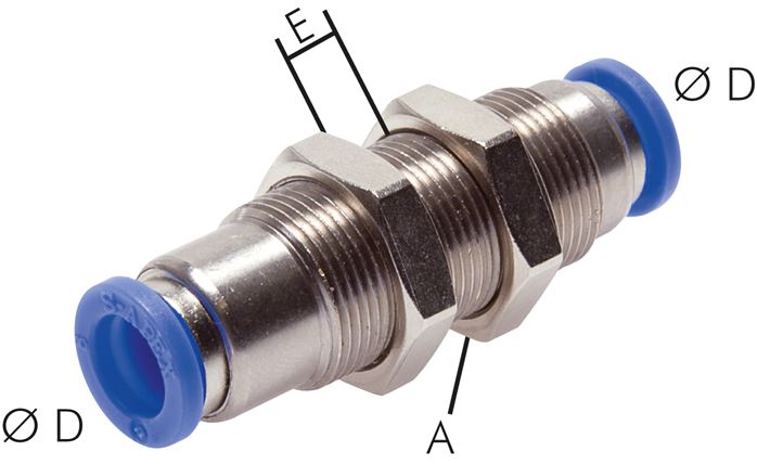 Schott-Steckanschluss, selbstabsperrend 6mm