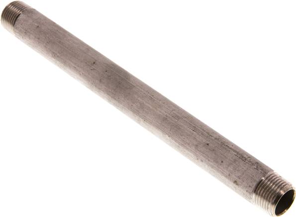 Rohrdoppelnippel R 3/8"-180mm, 1.4571