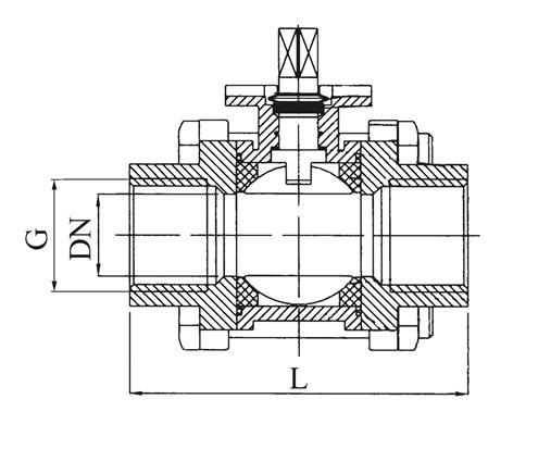 Edelstahl-Kugelhahn, Direktmontageflansch G 2-1/2", PN 63