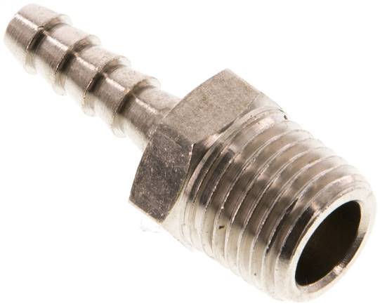 Gewindetülle R 1/4"-5mm, Messing vernickelt