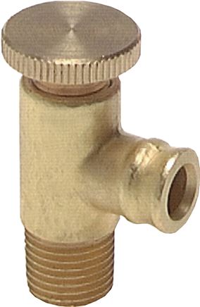 Ablassventil / Entlüftungsventil mit Tülle, G 1/8", PN25