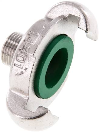 Kompressorkupplung G 3/8"(AG), Edelstahl, Dichtung FKM