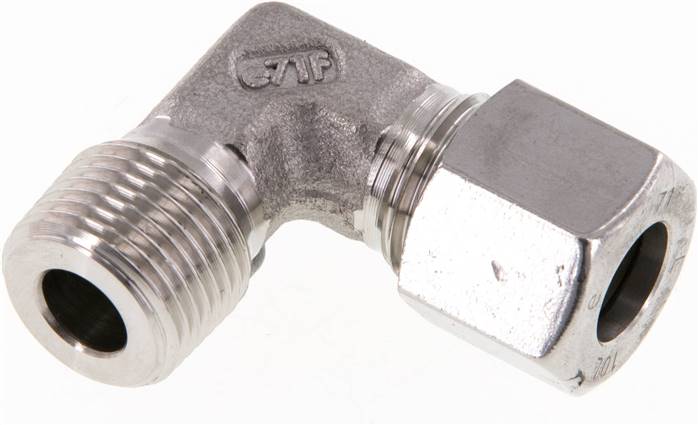 Winkel-Schneidringverschraub. R 3/8"-10 L (M16x1,5), 1.4571