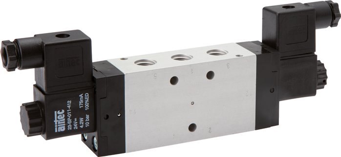 5/2-Wege Magnetimpulsventil, G 1/4", 115 V AC, 2,5 - 10 bar