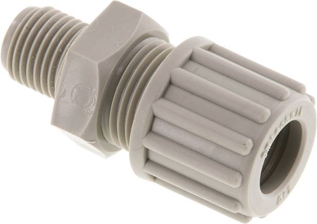 Gerade Verschraubung G 1/4"-12x9mm, Polypropylen