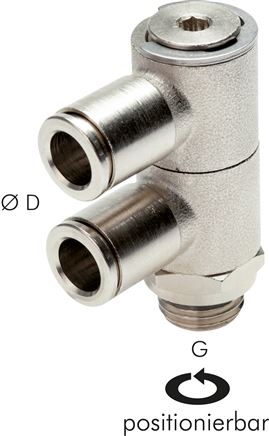 Steck-Mehrfachverteiler, 2-fach G 1/8"-6mm, IQS-MSV (Standard)