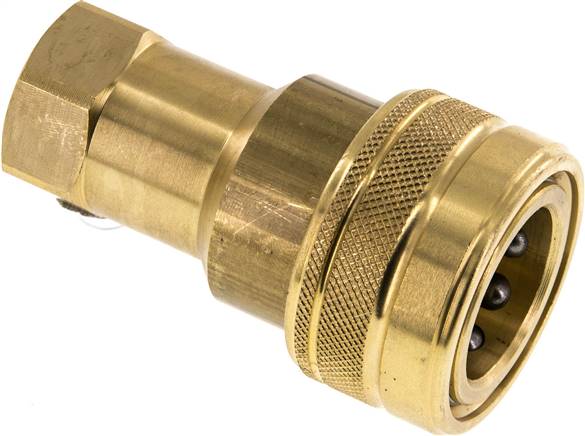 Hydraulikkupplung ISO 7241-1B, Muffe, G 1/2"(IG),Messing