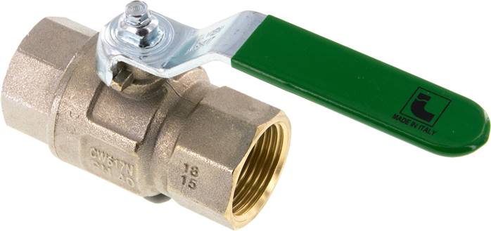 Messing-Kugelhahn, Rp 1", -0,9 bis 40bar, für Trinkwasser