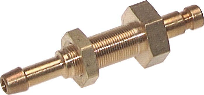 Schott-Kupplungsstecker (NW2,7) 3mm Schlauch, Messing