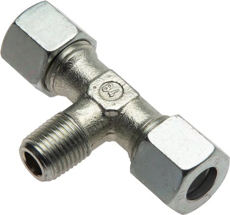 T-Schneidringverschraubung R 1/2"-15 L (M22x1,5), Stahl verzinkt
