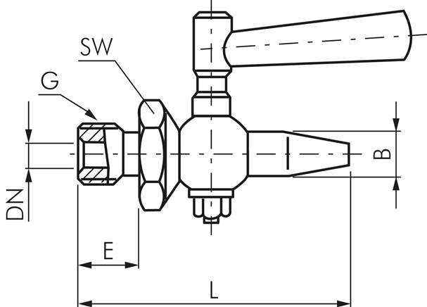 Edelstahl-Probierhahn G 3/8", PN 6