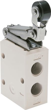 3/2-Wege Endschalter G 1/4", Leerrücklaufrolle
