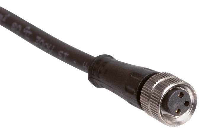 Kabel mit M8-Kupplung, 3-adrig, 10 m, gerade