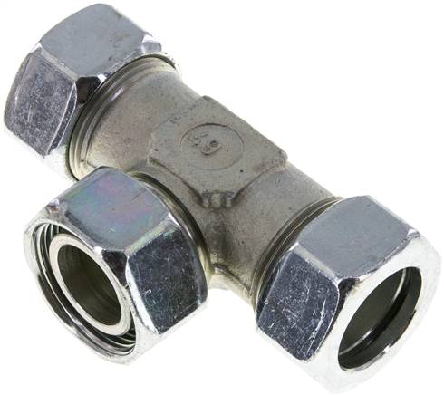 Einstellb. T-Schneidringverschraubung 28 L (M36x2), Stahl verzinkt