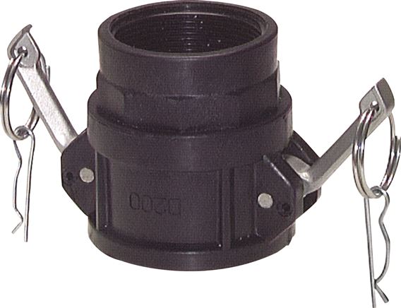 Kamlock-Kupplung (D) Rp 1-1/2"(IG), Polypropylen