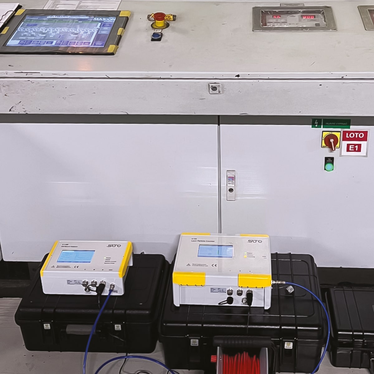 S132 Laser-Partikelzähler Druckluft, 0,1-5,0 µm, Display, Datenlogger