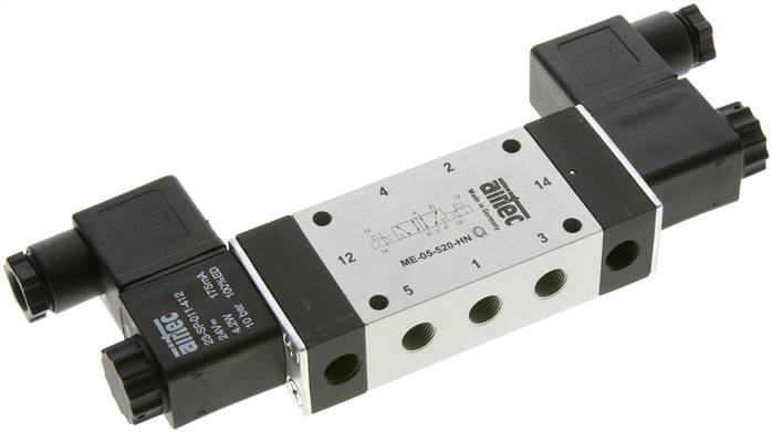 5/2-Wege Magnetimpulsventil mit Fremdluftanschluss, G 1/8" 230V