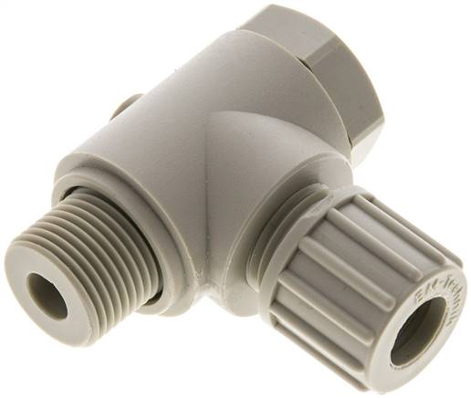 Winkel-Verschraubung G 3/8"-10x8mm, Polypropylen, Hohlschraube