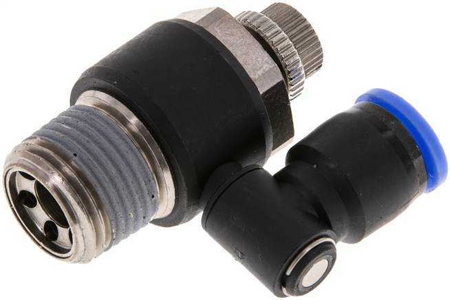 Drosselrückschlagventil R 1/2"-10mm, abluftregelnd