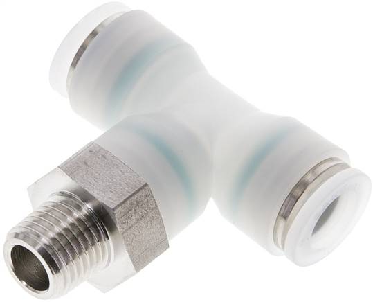 T-Steckanschluss R 1/4"-10mm, IQS-PVDF