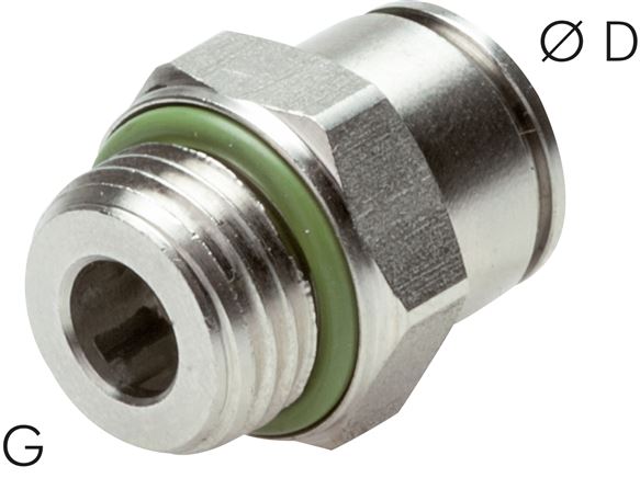 Gerader Steckanschluss M 5-4mm, IQS-Edelstahl